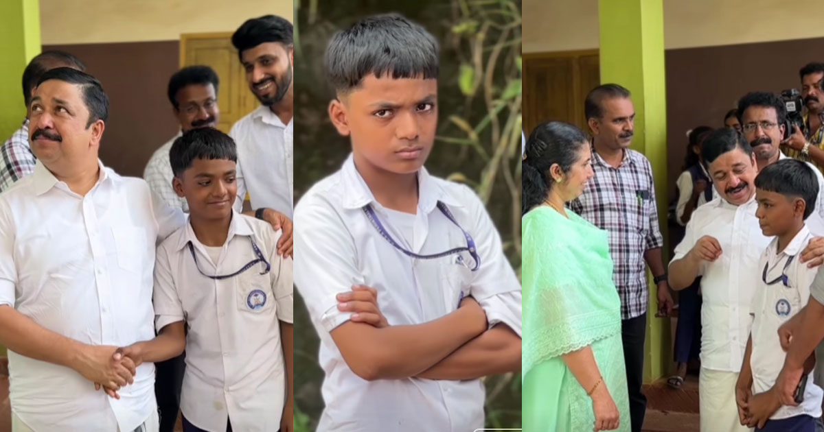  കൂട്ടുകാര്‍ക്കൊപ്പം ഹുസൈന്‍ ഹാപ്പി! സ്കൂളില്‍ കാണാനെത്തി എംഎല്‍എ