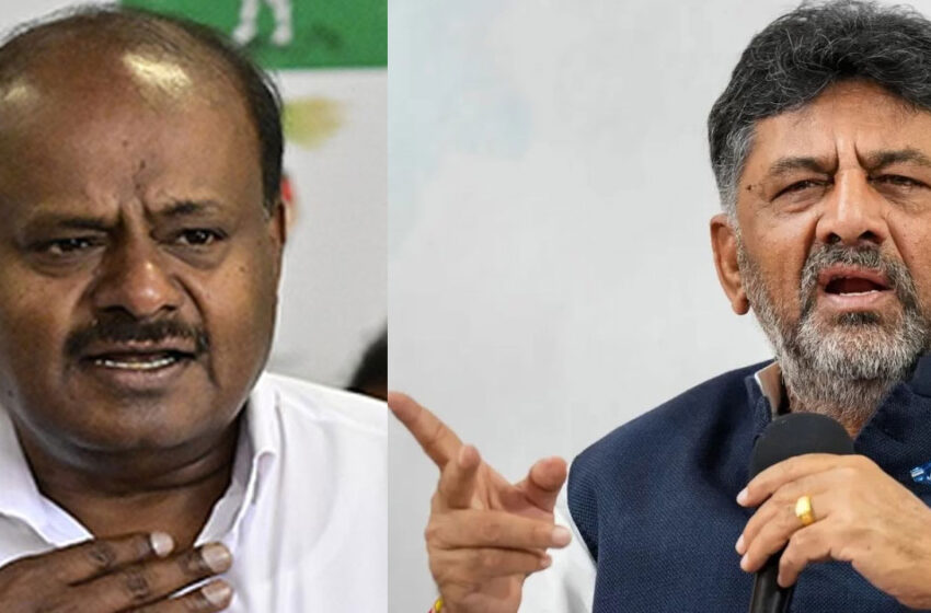  ‘അമിത് ഷായുമായി ബന്ധമുണ്ടെന്ന് തെളിയിച്ചാല്‍ രാഷ്ട്രീയം വിടും’; കുമാരസ്വാമിയെ വെല്ലുവിളിച്ച് ഡി.കെ ശിവകുമാര്‍