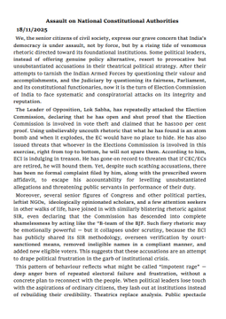 272 Citizens Write Open Letter to Rahul Gandhi on EC Allegations