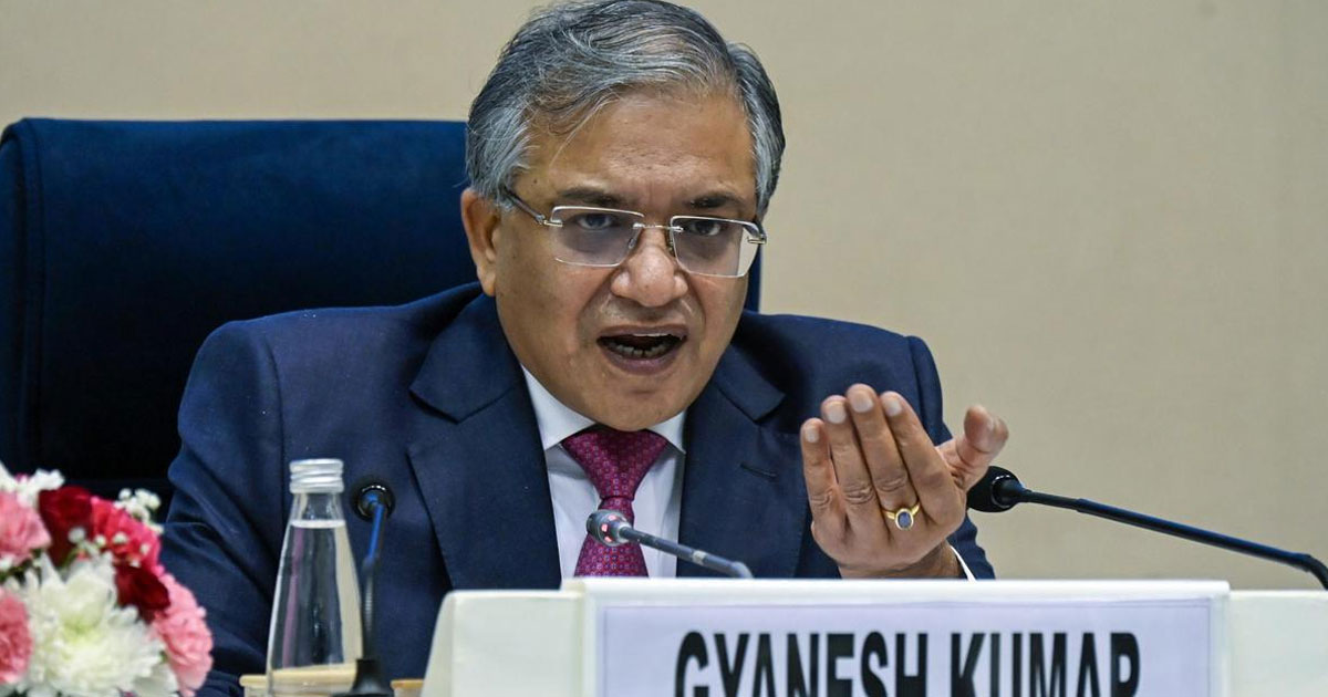  തെരഞ്ഞെടുപ്പ് സുതാര്യത ഉറപ്പാക്കാനുള്ള രാജ്യാന്തര കൗണ്‍സില്‍ തലപ്പത്തേക്ക് ഗ്യാനേഷ് കുമാര്‍; ഇന്റര്‍നാഷണല്‍ ഐഡിഇഎ ചെയര്‍മാന്‍