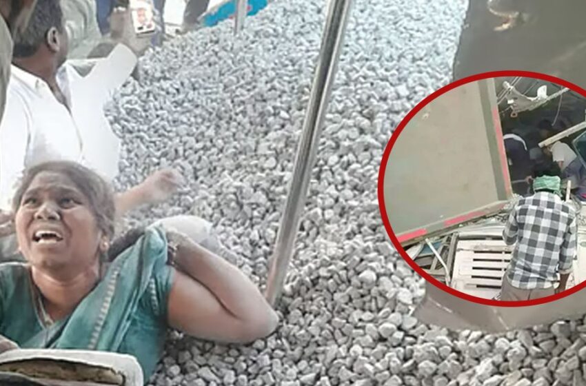  തെലങ്കാനയില്‍ ടിപ്പര്‍ ലോറി ബസിലേക്ക് പാഞ്ഞുകയറി വന്‍ ദുരന്തം; 20 മരണം