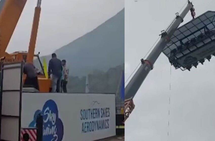  ഇടുക്കിയിൽ ‘സ്‌കൈ ഡൈനിങ്ങി’നിടെ വൻ അപകടം; 120 അടി ഉയരത്തിൽ കുട്ടികളടക്കം അഞ്ചുപേർ കുടുങ്ങി