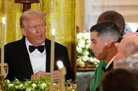 Cristiano Ronaldo attended a Black-Tie dinner at the White House with Saudi Crown Prince Mohammed bin Salman, hosted by Donald Trump.