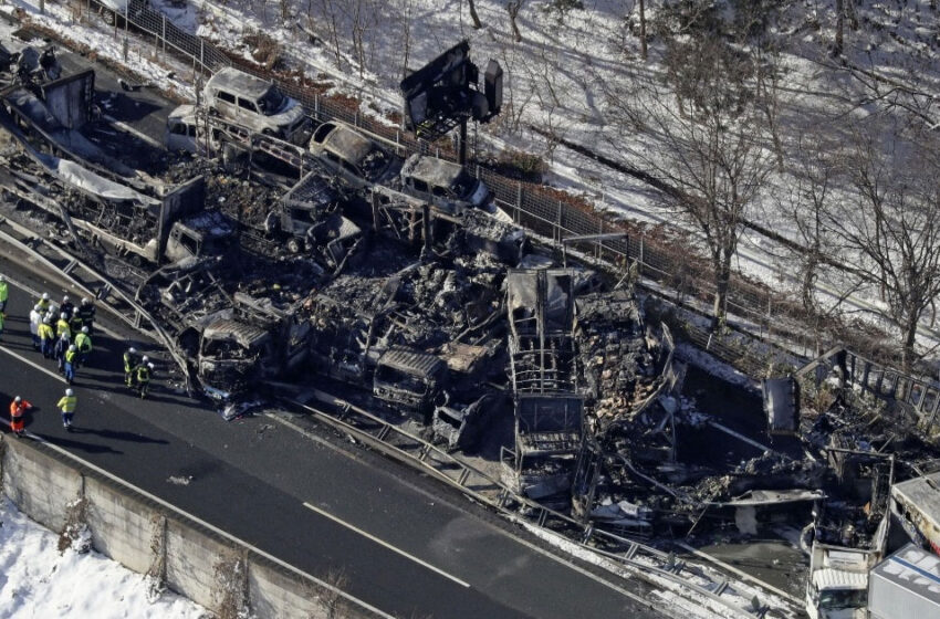  ഒന്നിനു പിറകെ ഒന്നായി കൂട്ടിയിടിച്ച് കത്തിയമര്‍ന്നത് 67 വാഹനങ്ങള്‍! ദേശീയപാതാ ദുരന്തത്തില്‍ നടുങ്ങി ജപ്പാന്‍