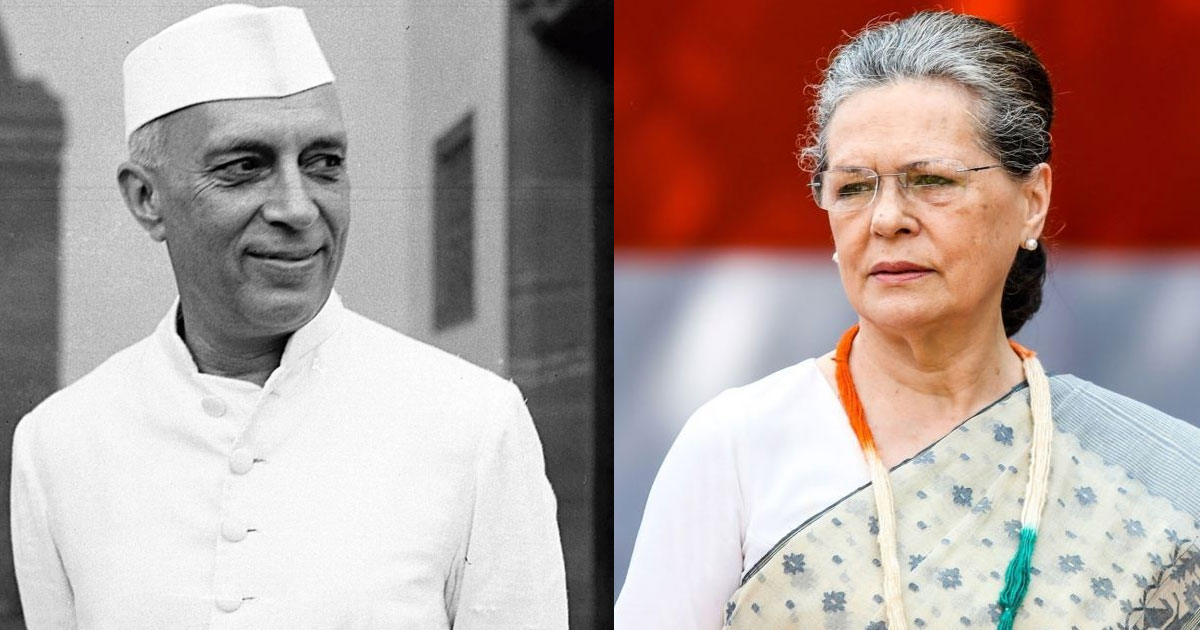  നെഹ്റുവിനെ വില്ലനാക്കി ചരിത്രം തിരുത്താന്‍ വിദ്വേഷ രാഷ്ട്രീയക്കാരുടെ പ്രത്യേക പദ്ധതി; ഗാന്ധിഘാതകരെ മഹത്വവല്‍ക്കരിക്കുന്നവര്‍- സോണിയ ഗാന്ധി