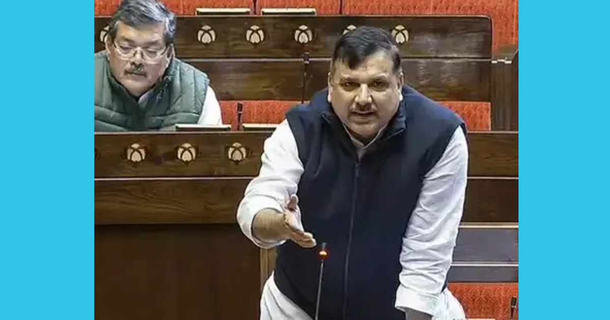 "Name the four RSS workers who went to jail for singing Vande Mataram during British rule..." - AAP MP Sanjay Singh in Parliament