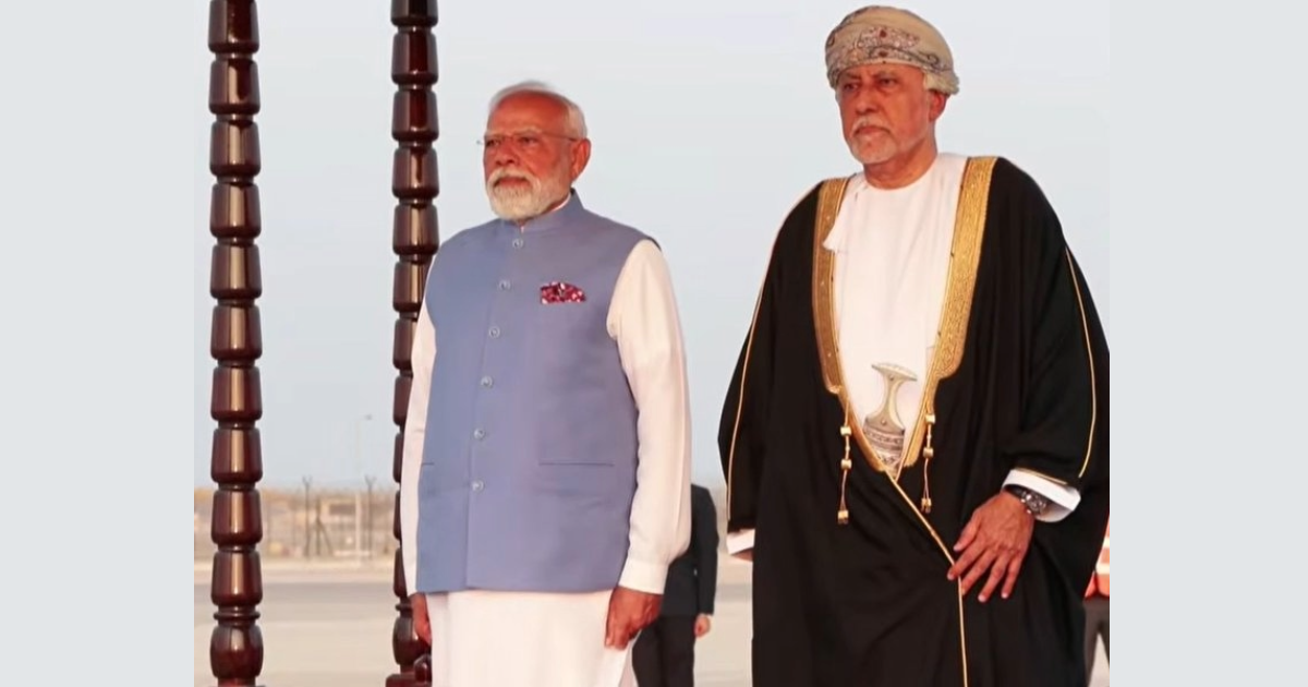  പ്രധാനമന്ത്രിക്ക് ഒമാനിൽ രാജകീയ വരവേൽപ്പ്