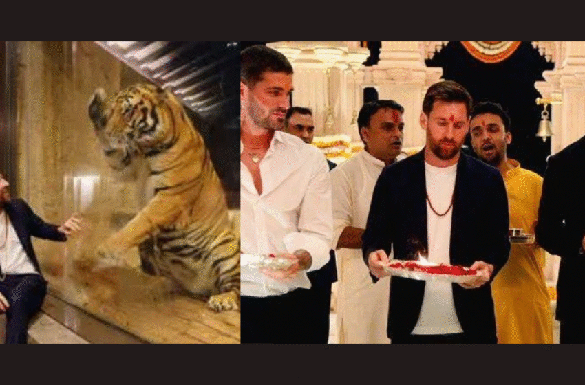  ആരതിയുഴിഞ്ഞ്, ശിവലിംഗത്തിൽ പാലഭിഷേകം നടത്തി, ‘ഓം നമഃ ശിവായ’ മന്ത്രം ഉരുവിട്ട്  മെസ്സി; അംബാനിയുടെ ‘വന്‍താര’യിലെ സന്ദര്‍ശനത്തിന്‍റെ ദൃശ്യങ്ങള്‍ പുറത്ത്