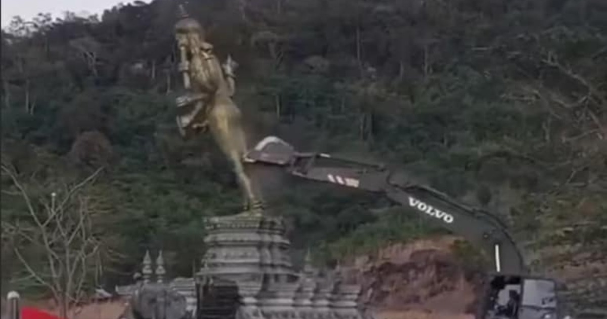 കംബോഡിയയിൽ മഹാവിഷ്ണു പ്രതിമ തകർത്തു; ശക്തമായ പ്രതിഷേധമറിയിച്ച് ഇന്ത്യ