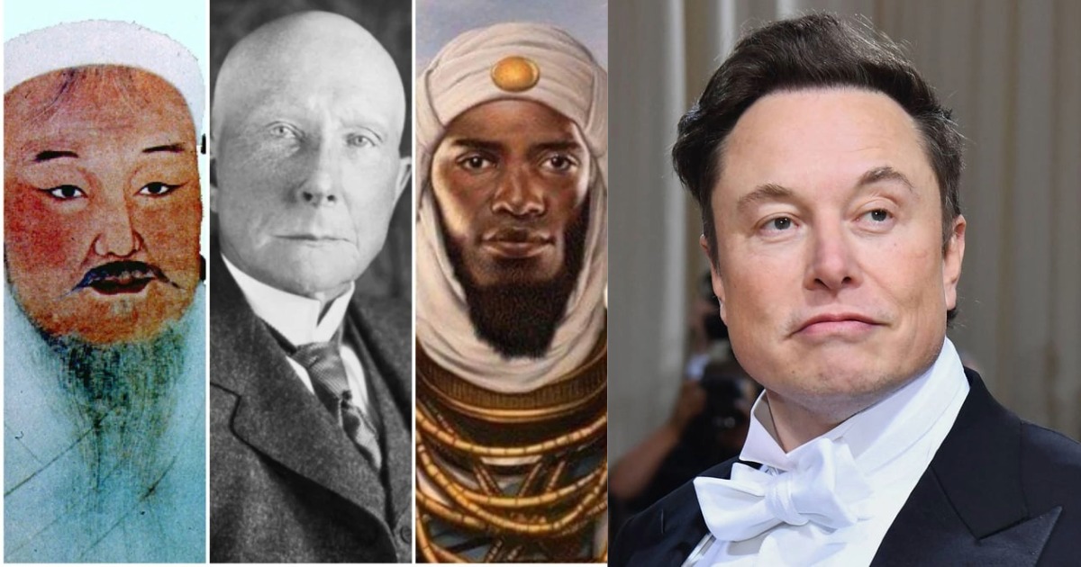  മസ്‌കിനും ബെസോസിനും മുകളിൽ പണക്കാർ; ചരിത്രത്തിലെ മഹാസമ്പന്നർ ഇവരാണ്!