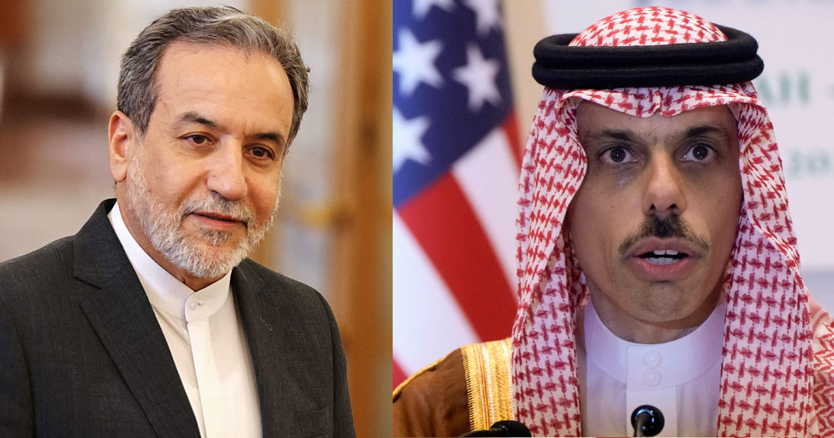 സംഘര്‍ഷങ്ങള്‍ക്കിടെ ഇറാനുമായി ചര്‍ച്ച നടത്തി സൗദി; അബ്ബാസ് അരാഗ്ചിയുമായി ഫൈസല്‍ ബിന്‍ ഫര്‍ഹാന്‍ സംസാരിച്ചു | Saudi Arabia-Iran Talks: Prince Faisal Bin Farhan Discusses Regional Security with Counterpart Abbas Araghchi Amid US Tensions
