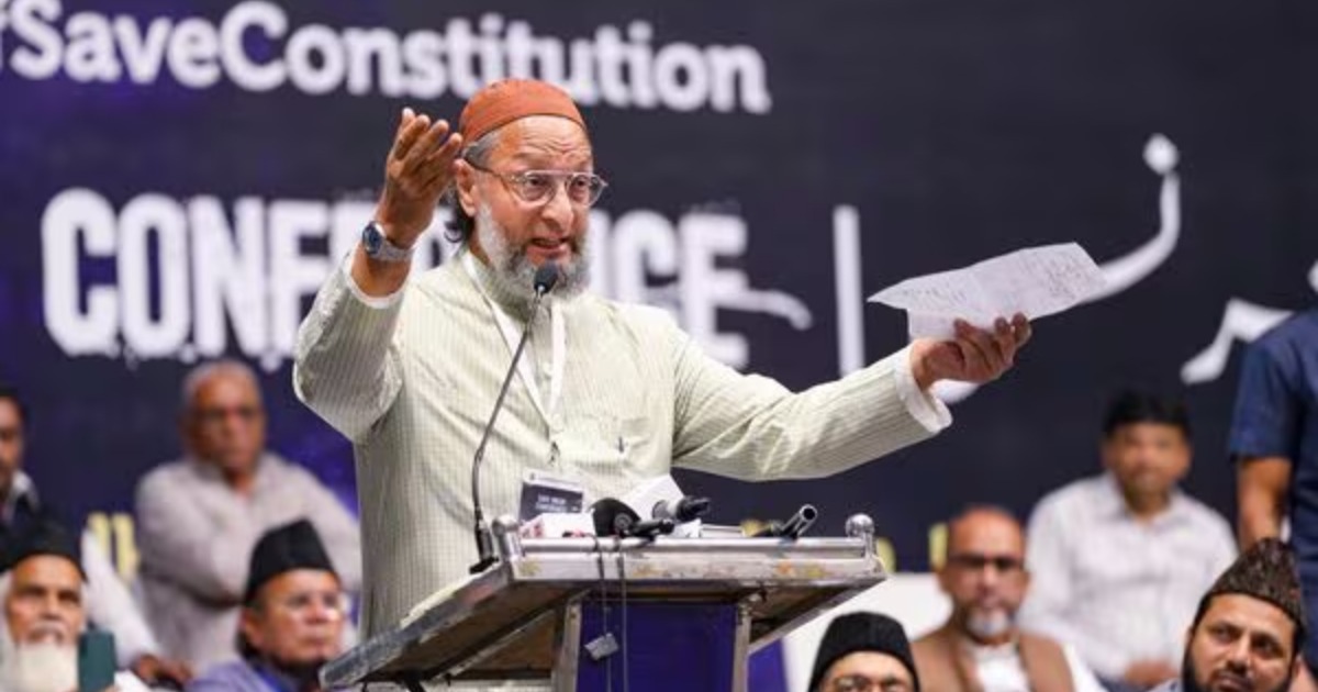 ഉമർ ഖാലിദിന്റെ തടങ്കലിൽ കോൺഗ്രസിനെ കുറ്റപ്പെടുത്തി ഒവൈസി