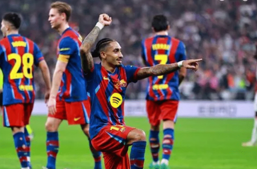  ബാഴ്‌സ സൂപ്പർറയലിനെ 3-2 ന് വീഴ്ത്തി സൂപ്പർകോപ്പ ചാമ്പ്യന്മാർ