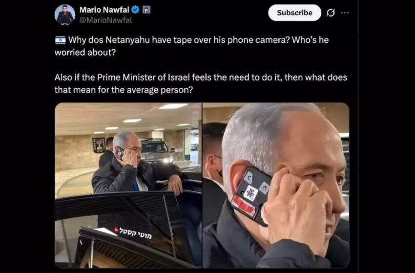  ഫോൺ ക്യാമറയിൽ ചുവന്ന സ്റ്റിക്കർ; നെതന്യാഹു ആരെയാണ് ഭയപ്പെടുന്നത്? സുരക്ഷാ രഹസ്യം പുറത്ത്