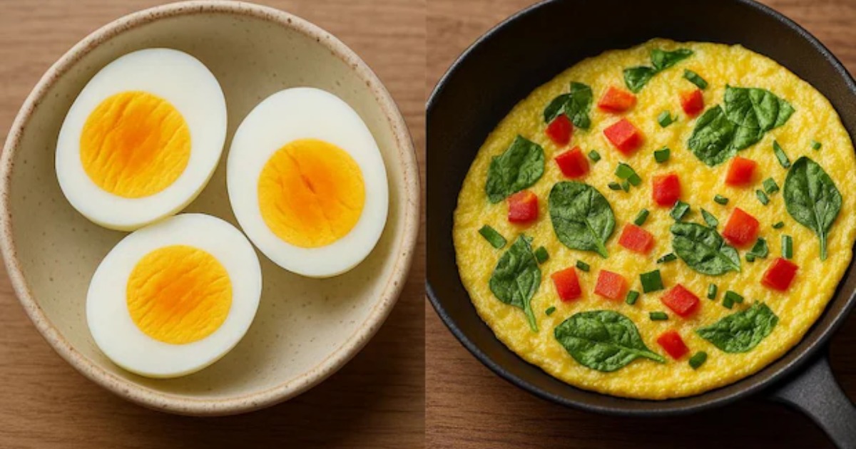 മുട്ട പുഴുങ്ങിയതാണോ ഓംലെറ്റാണോ നല്ലത്? ആരോഗ്യത്തിന് ഏതാണ് പവർഫുൾ?