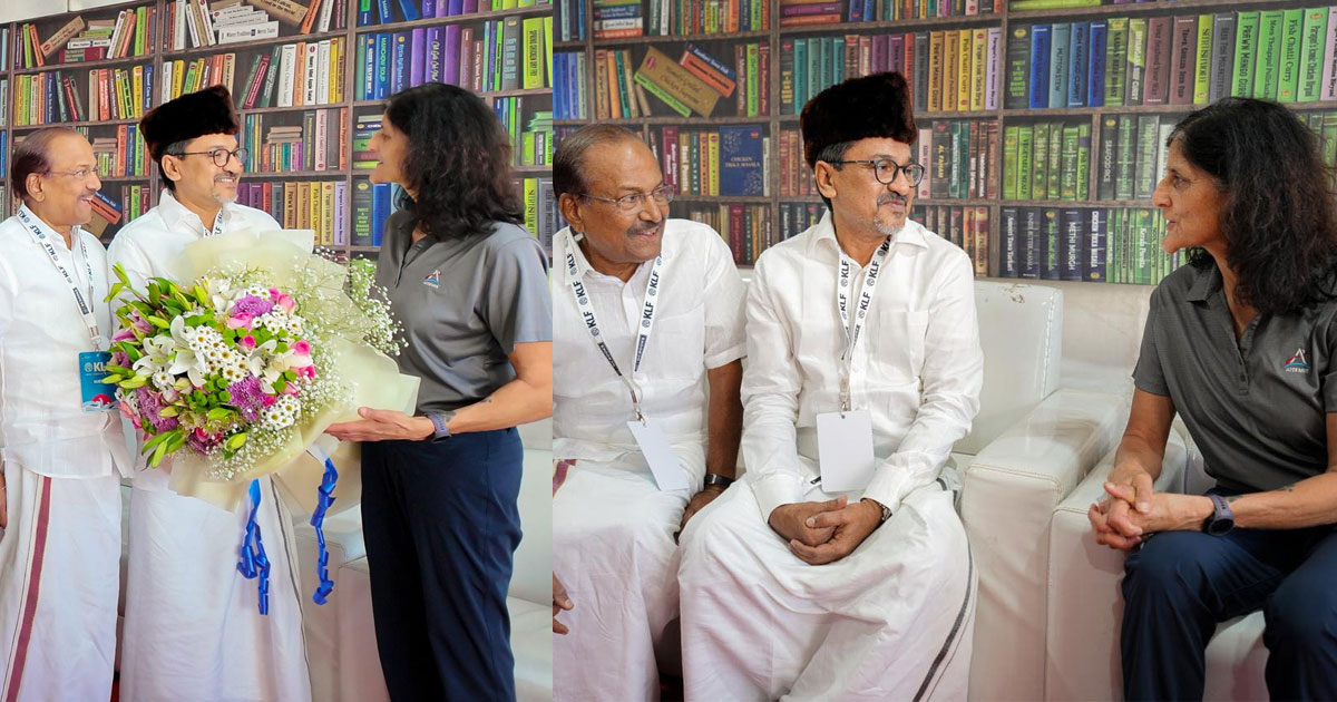  ‘ബഹിരാകാശത്തുനിന്ന് നോക്കുമ്പോള്‍ ഭൂമിക്ക് അതിരുകളില്ല’; സുനിത വില്യംസുമായുള്ള കൂടിക്കാഴ്ച അനുഭവം പങ്കുവെച്ച് സാദിഖലി തങ്ങള്‍