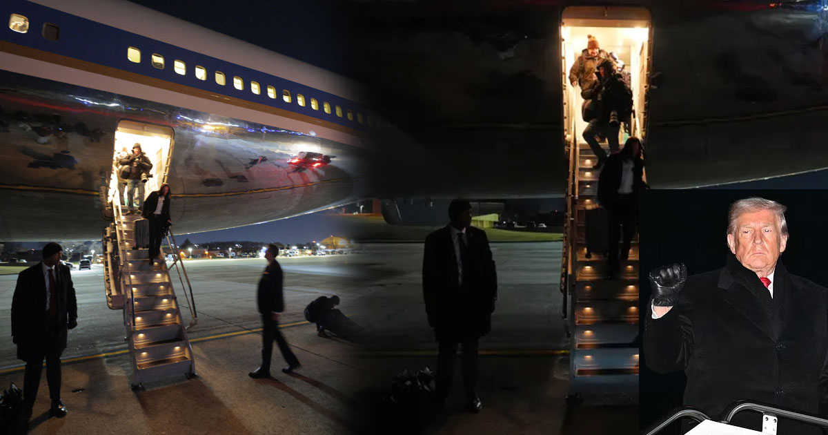 ട്രംപിന്റെ വിമാനത്തില്‍ ഇലക്ട്രിക് തകരാര്‍; അടിയന്തരമായി നിലത്തിറക്കി-ആകാശത്ത് ആശങ്കയുടെ മണിക്കൂര്‍ | Trump's Davos Trip Delayed: Air Force One Returns to Base Over Technical Snag