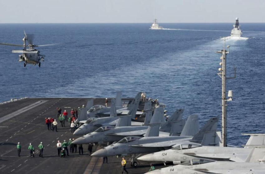  ഇറാന്‍ സമുദ്രമേഖലയില്‍ നിലയുറപ്പിച്ച് യുഎസ്എസ് എബ്രഹാം ലിങ്കണ്‍; അതീവ ജാഗ്രതയില്‍ പശ്ചിമേഷ്യ
