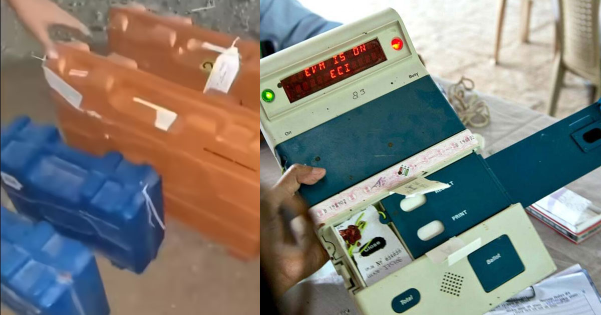 വോട്ടിങ് കഴിഞ്ഞ് 5 മണിക്കൂറിനുശേഷം ധാബയ്ക്ക് മുന്നിൽ നിർത്തിയിട്ട കാറിൽ ഇവിഎമ്മുകൾ; മഹാരാഷ്ട്രയിൽ വൻ വിവാദം | EVMs Found in Private Car Near Eatery 5 Hours After Polling in Solapur; NCP Demands Fresh Poll