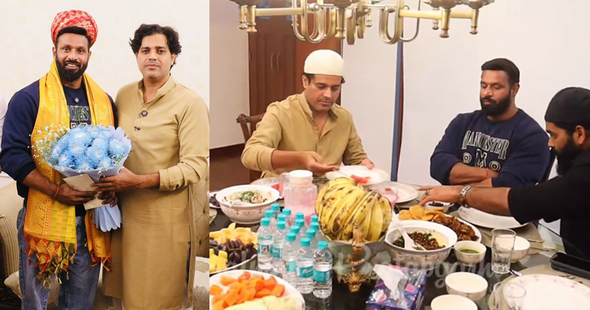 ദീപക് കുമാറിന് ഇഫ്താർ വിരുന്നൊരുക്കി കോൺഗ്രസ് എം.പി ഇമ്രാൻ പ്രതാപ്ഗഢി | Congress MP Imran Pratapgarhi Hosts Iftar for 'Mohammad Deepak', Hails Communal Harmony