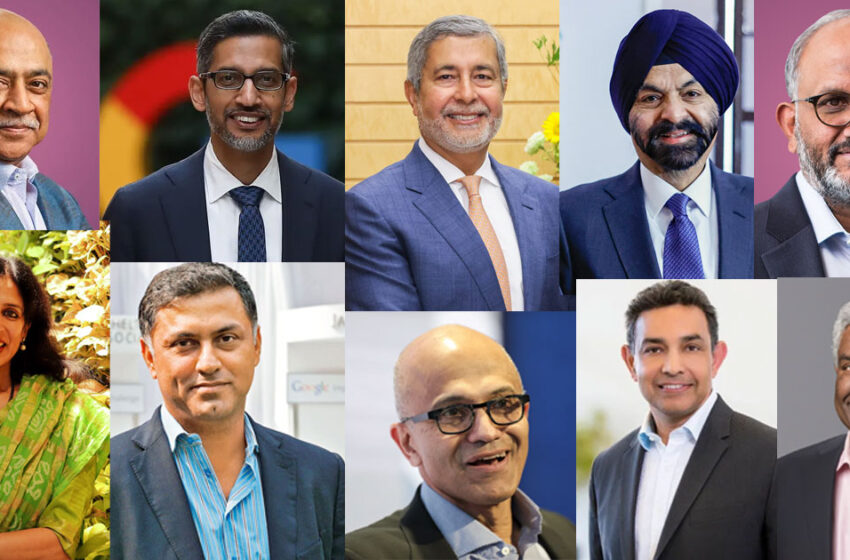  ലോകം ‘ഭരിക്കുന്ന’ ഇന്ത്യ; ആഗോള കമ്പനികളുടെ തലപ്പത്തുള്ള 10 ഇന്ത്യക്കാർ