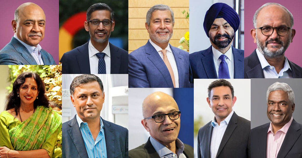  ലോകം ‘ഭരിക്കുന്ന’ ഇന്ത്യ; ആഗോള കമ്പനികളുടെ തലപ്പത്തുള്ള 10 ഇന്ത്യക്കാർ