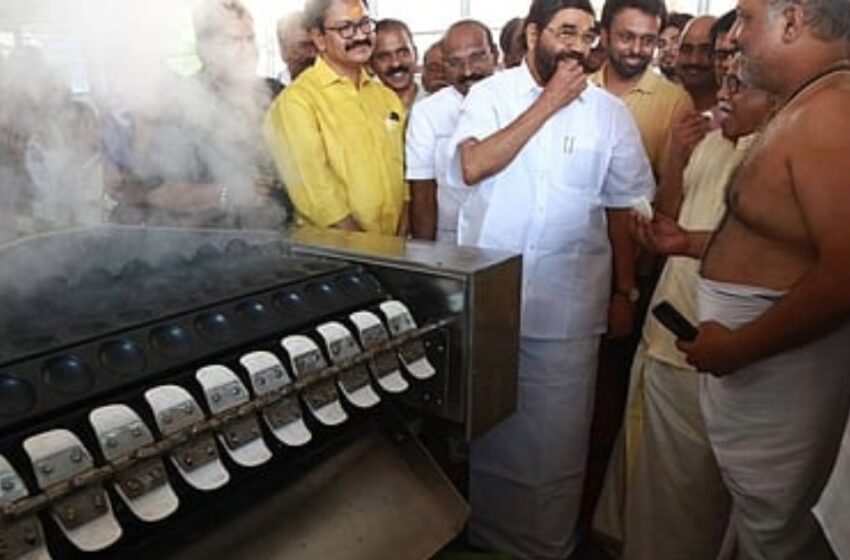  മണിക്കൂറിൽ 5000 ഇഡ്ഡലി! ഗുരുവായൂരപ്പന് വഴിപാടായി നവീന മെഷീൻ എത്തിച്ച് കാനഡയിലെ വ്യവസായി