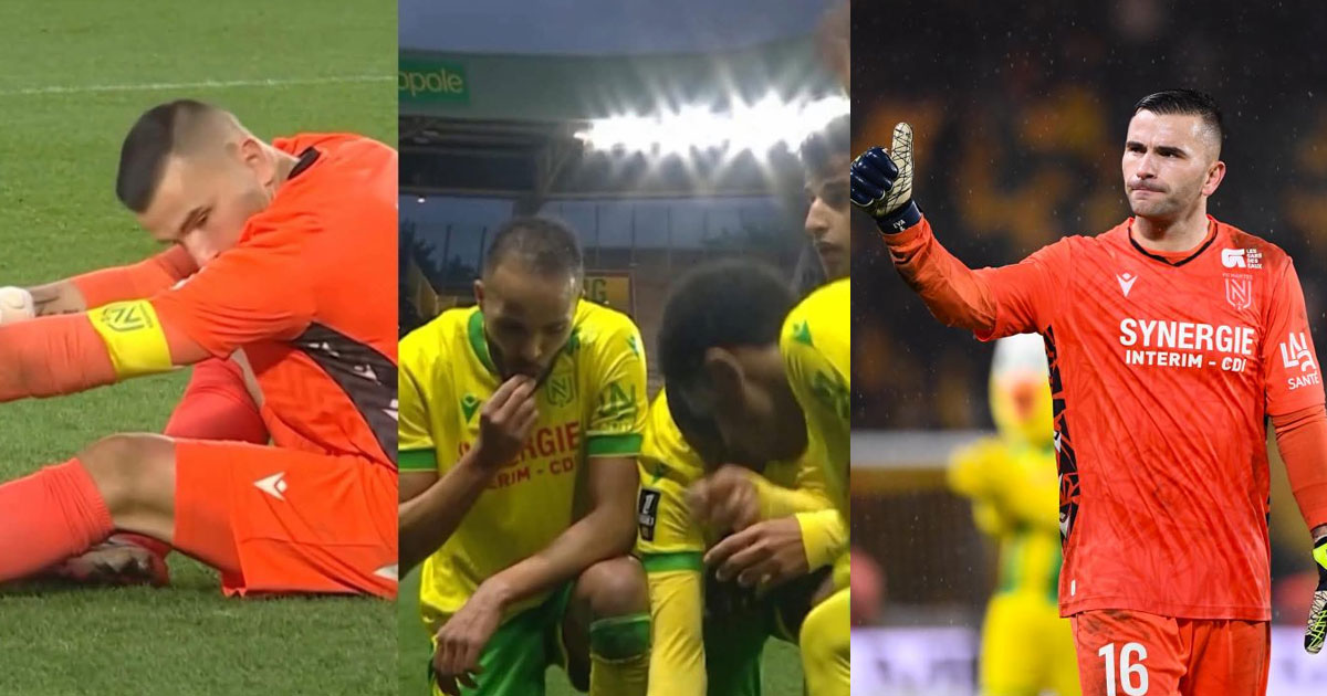 മുസ്‌ലിം സഹതാരങ്ങൾക്ക് നോമ്പ് തുറക്കാൻ പരിക്ക് അഭിനയിച്ച് ഗോൾകീപ്പർ; ഫ്രഞ്ച് ലീഗിൽ ഹൃദയം കവർന്ന് ആന്തണി ലോപ്പസ് | Nantes' Anthony Lopes Fakes Injury to Help Muslim Teammates Break Ramadan Fast in Ligue 1