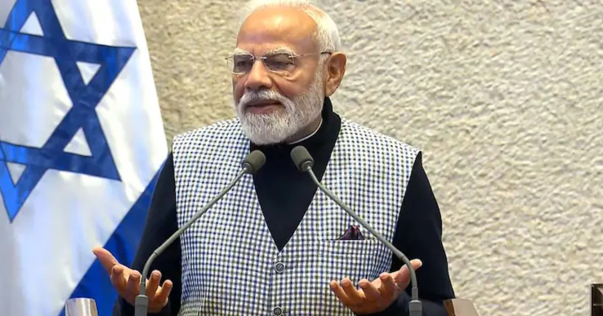 'ഇന്ത്യ ഇസ്രായേലിനൊപ്പം'; നെസെറ്റിൽ ചരിത്രം കുറിച്ച് പ്രധാനമന്ത്രി, മോദി ഇസ്രയേലിന്റെ ഉറ്റ സുഹൃത്തെന്ന്‌ നെതന്യാഹുIndia Stands Firm With Israel": PM Modi's Historic Knesset Speech