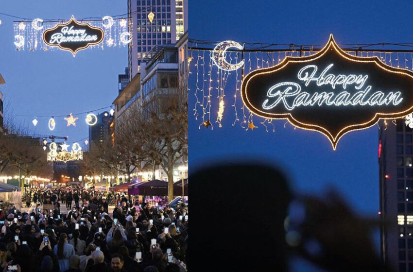  ഫ്രാങ്ക്ഫർട്ട് തെരുവുകളിൽ വീണ്ടും റമദാൻ ദീപാലങ്കാരങ്ങൾ തെളിച്ചു; വ്രതമാസത്തെ വരവേറ്റ് ജർമനി