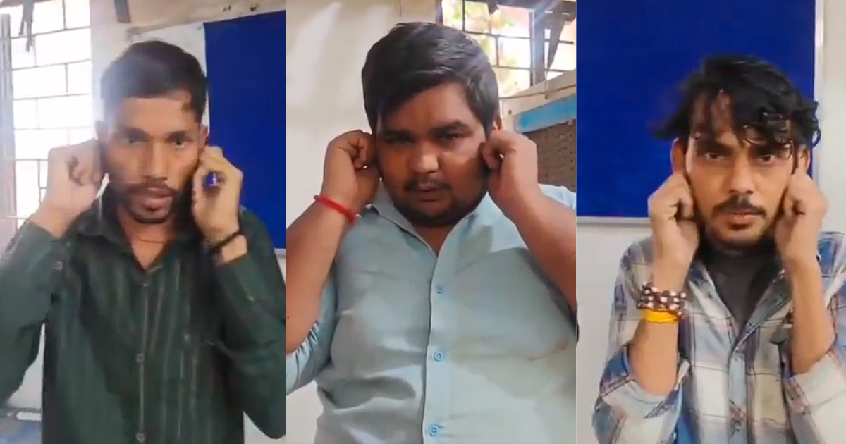 ഹനുമാൻ ക്ഷേത്രത്തിന്റെ മതിലിൽ മൂത്രമൊഴിച്ച 3 യുവാക്കൾ പിടിയിൽ