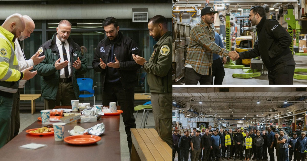 പുലർച്ചെ ശുചീകരണ തൊഴിലാളികൾപ്പം അത്താഴം കഴിച്ച്, പ്രാർഥനയിൽ പങ്കുകൊണ്ട് മംദാനി; കനത്ത മഞ്ഞുവീഴ്ചയ്ക്കിടയിൽ മേയറുടെ സർപ്രൈസ് | NYC Mayor Zohran Mamdani Joins Sanitation Workers for Suhoor Amid Historic Blizzard