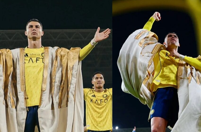  78,000 ദിർഹത്തിന്റെ രാജകീയ പ്രൗഢി; റൊണാൾഡോ അണിഞ്ഞ ബിഷ്ത് നിർമ്മിച്ചത് ഇങ്ങനെ