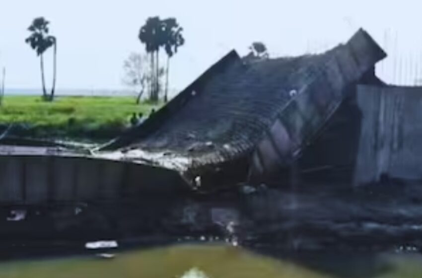  വീണ്ടും ‘ബിഹാർ മോഡൽ’; ഉദ്ഘാടനത്തിന് കാത്തുനിന്നില്ല,                    2.89 കോടി രൂപയുടെ പാലം നിലംപൊത്തി