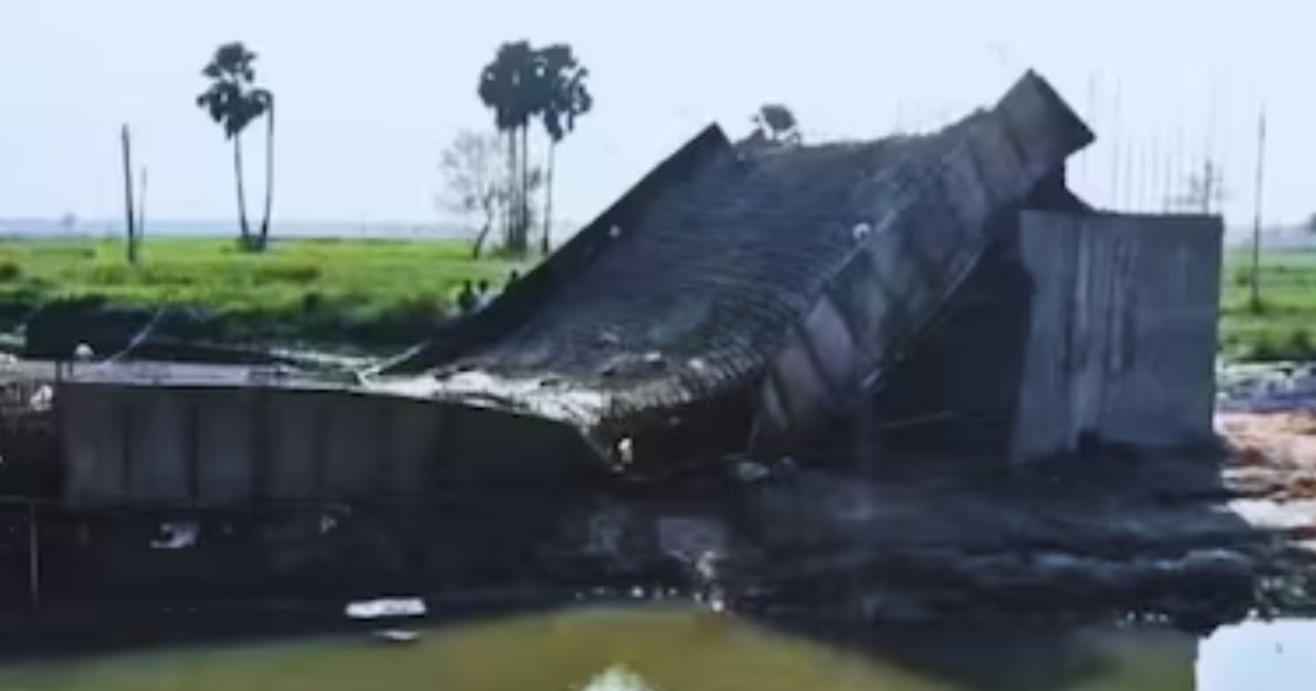 ഉദ്ഘാടനത്തിന് മുൻപേ നിലംപൊത്തി 2.89 കോടി രൂപയുടെ പാലം ; ബിഹാറിൽ വീണ്ടും നിർമ്മാണ വീഴ്ച