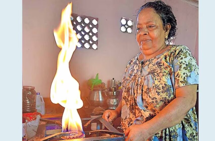  സിലിണ്ടറില്ല, ബില്ലുമില്ല;  15 വർഷമായി സ്‌റ്റൗ എരിയുന്നത് പ്രകൃതിയുടെ ‘ഫ്രീ ഗ്യാസ്’ സപ്ലൈ വഴി