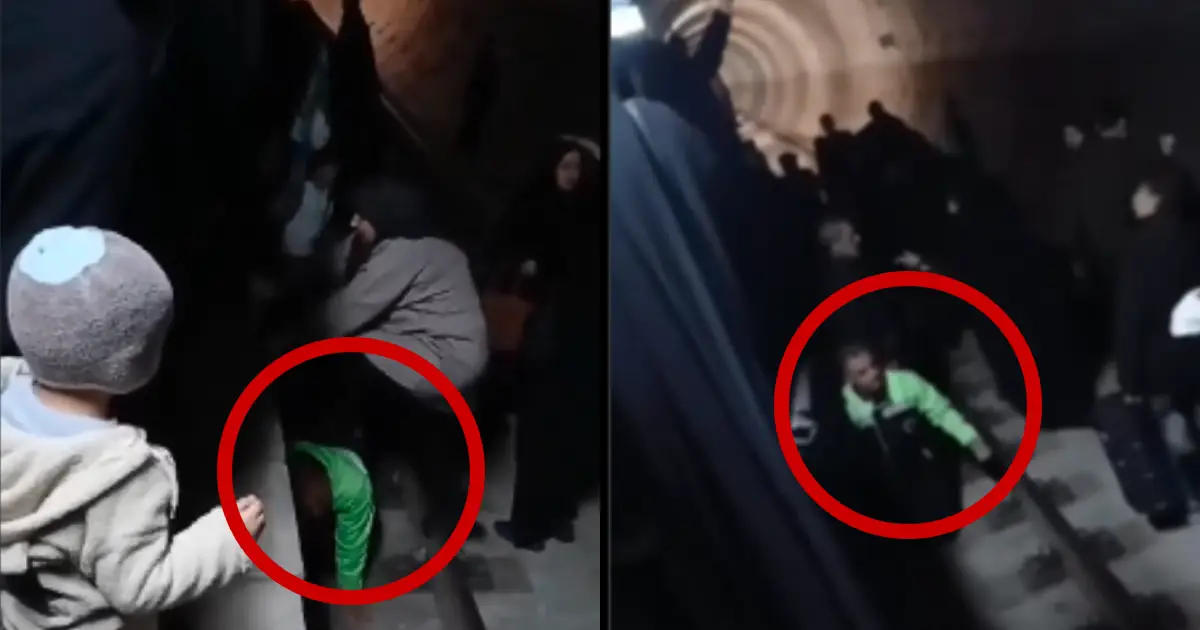 ഇസ്ഫഹാനിൽ അമ്മമാർക്ക് സ്വന്തം ശരീരം പടിയായി ഒരുക്കി മെട്രോ ജീവനക്കാരൻ