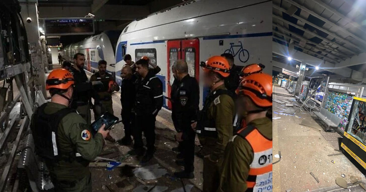  തെൽ അവീവിൽ നിലയ്ക്കാതെ ഇറാന്റെ മിസൈൽ വർഷം; റെയിൽവേ സ്റ്റേഷനിൽ വൻ നാശം, ഇസ്രയേലിൽ ട്രെയിൻ ഗതാഗതം തടസപ്പെട്ടു