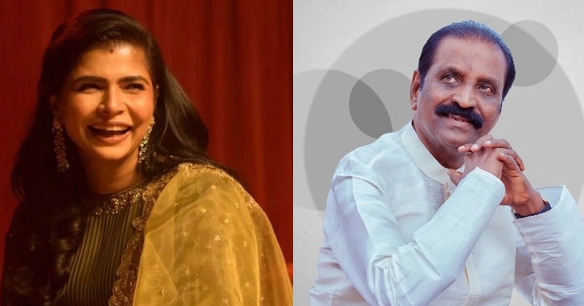 'പുരുഷന്മാർ ഒരിക്കലും നമ്മുടെ പക്ഷത്തുണ്ടാകില്ല'; ജ്ഞാനപീഠം നേടിയ വൈരമുത്തുവിനെതിരെ ചിന്മയി