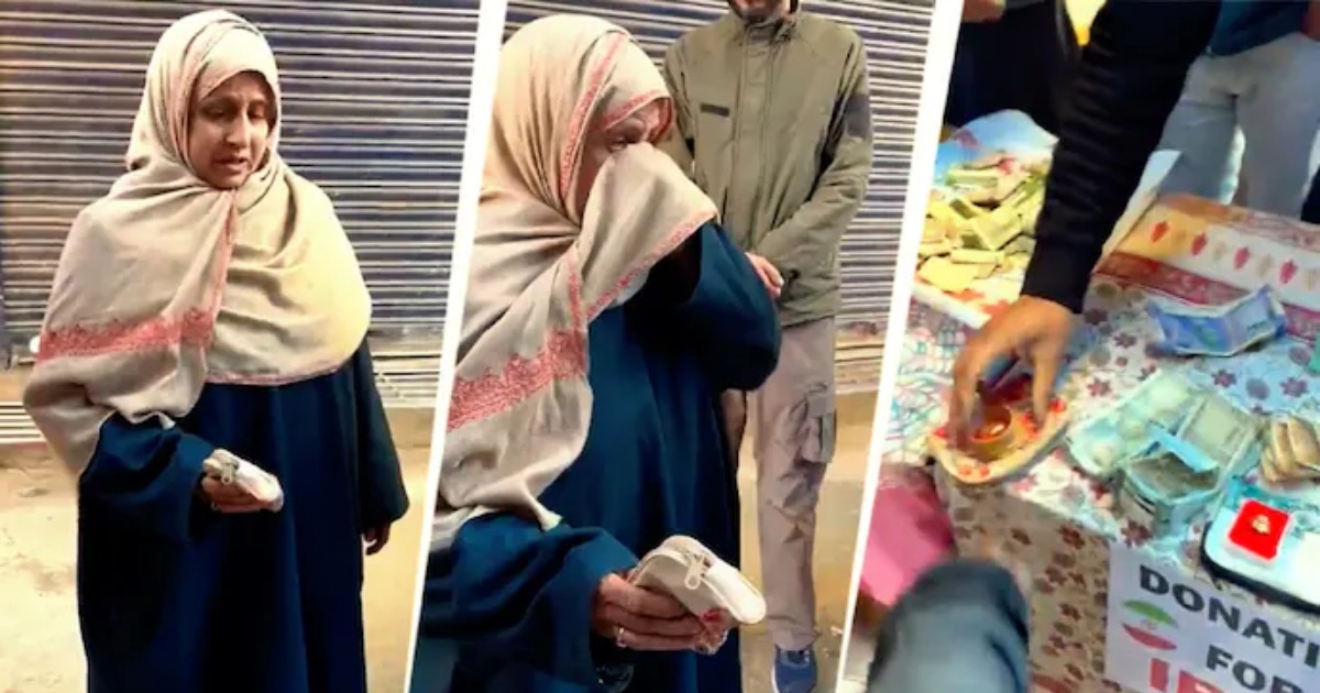  28 വർഷം കാത്തുവെച്ച താലിയും ഇറാനിലെ കുരുന്നുകൾക്ക്; കണ്ണീരോടെ കശ്മീരി വിധവയുടെ സ്വർണദാനം