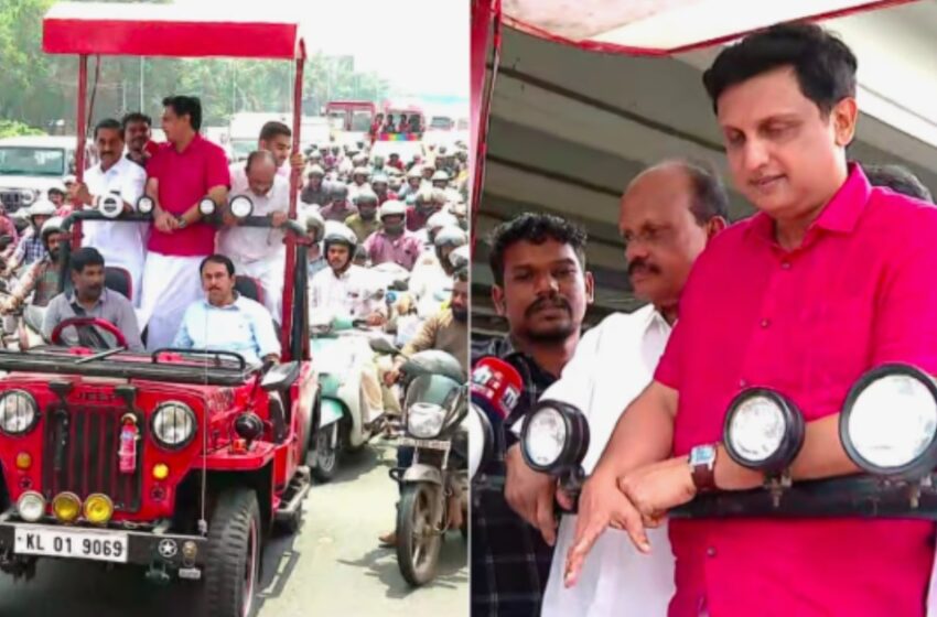  ദേശീയപാത ഉദ്ഘാടനം: കേന്ദ്രത്തിനെതിരെ ‘റോഡ് ഷോ’യുമായി മന്ത്രി റിയാസ്