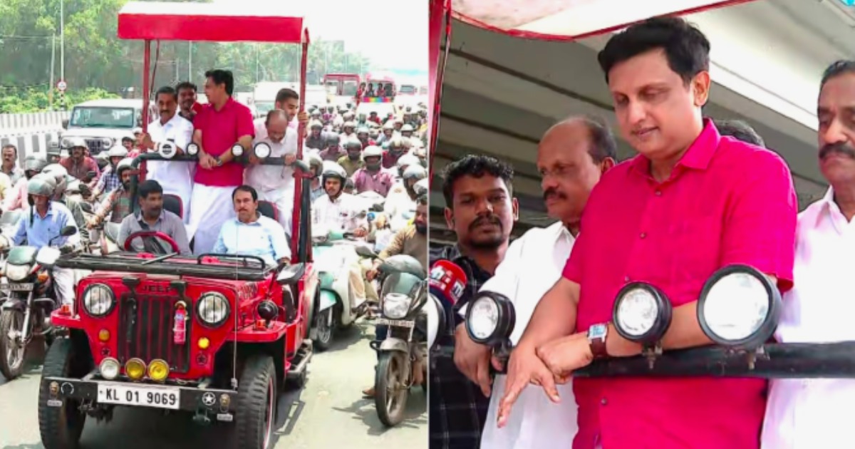  ദേശീയപാത ഉദ്ഘാടനം: കേന്ദ്രത്തിനെതിരെ ‘റോഡ് ഷോ’യുമായി മന്ത്രി റിയാസ്