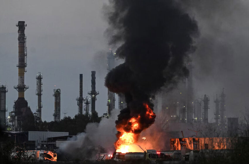  ഇറാന്റെ മിസൈൽ ശേഖരം തീർന്നെന്ന് ട്രംപ്; മിനിറ്റുകൾക്കകം ഹൈഫ പോർട്ടിൽ കനത്ത ആക്രമണം