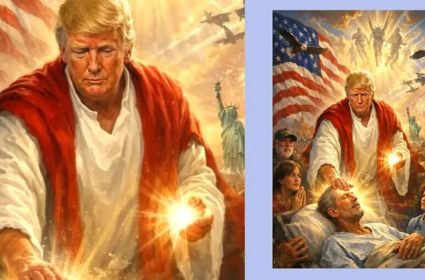  സ്വയം യേശുവായി ട്രംപ്; മാർപാപ്പയുമായുള്ള വാക്പോരിനിടെ എഐ ചിത്രവുമായി യുഎസ് പ്രസിഡന്റ്