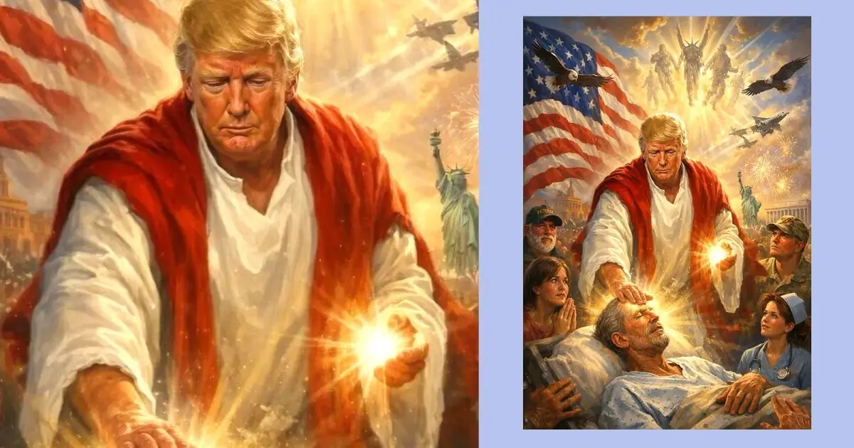  സ്വയം യേശുവായി ട്രംപ്; മാർപാപ്പയുമായുള്ള വാക്പോരിനിടെ എഐ ചിത്രവുമായി യുഎസ് പ്രസിഡന്റ്