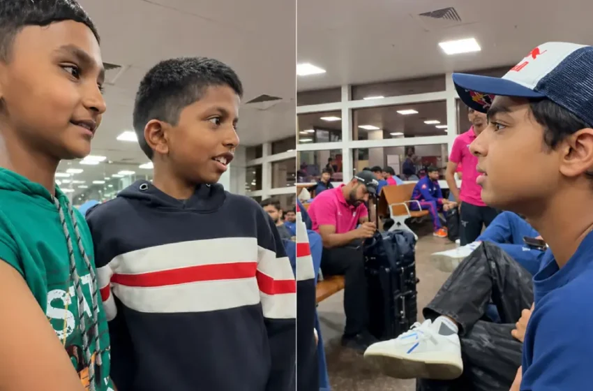  ‘സെൽഫി വേണമെങ്കിൽ 100 രൂപ തരണം’! കുട്ടികളെ അമ്പരപ്പിച്ച് വൈഭവ് സൂര്യവംശി; സോഷ്യൽ മീഡിയയിൽ തരം​ഗമായി വീഡിയോ