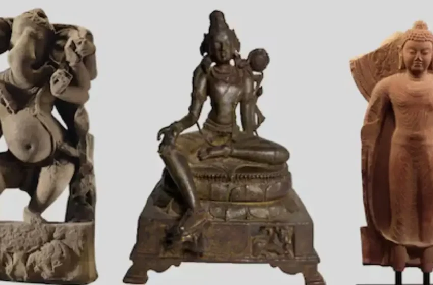  117 കോടി മൂല്യമുള്ള അപൂര്‍വ്വ പുരാവസ്തുക്കള്‍; ഇന്ത്യയിൽ നിന്ന് മോഷ്ടിച്ച പുരാവസ്തുക്കള്‍ തിരികെ നൽകി അമേരിക്ക