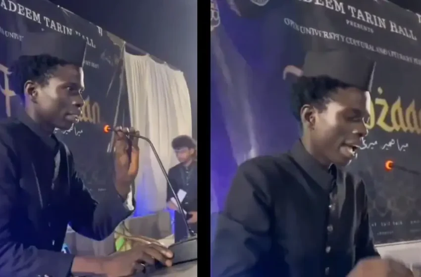  ‘ഞാൻ എല്ലാവർക്കും എസി നൽകും, സ്വിമ്മിംഗ് പൂളും, മെട്രോ ലൈനുകളും’; വൈറലായി അലിഗഡ് മുസ്ലിം സർവകലാശാല ഹോസ്റ്റൽ തെരഞ്ഞെടുപ്പിലെ ആഫ്രിക്കൻ വിദ്യാർത്ഥിയുടെ ഹിന്ദിയിലുള്ള പ്രസംഗം