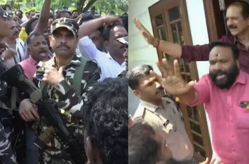  വാടാനപ്പള്ളിയിലും ബി.ജെ.പിയുടെ കിറ്റ് പിടിച്ചു: സൂപ്പർമാർക്കറ്റിൽ കണ്ടെത്തിയത് 4000 കിറ്റുകൾ: നടൻ ദേവനെ തടഞ്ഞുവെച്ച് പ്രതിഷേധക്കാർ