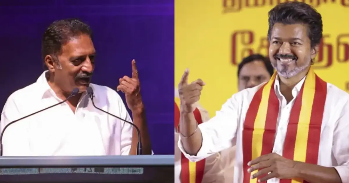 നടനു വേണ്ടി വിസിൽ അടിക്കാം, പക്ഷേ നാട് വിട്ടുകൊടുക്കാനാകില്ല, വിജയിനെതിരെ പ്രകാശ് രാജ്